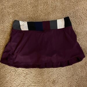 Lululemon Plum Pleated Tennis Skirt